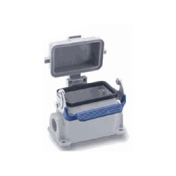 Embase en saillie 10B, Aluminium moulé sous pression, IP65, Sortie horizontale, PG16